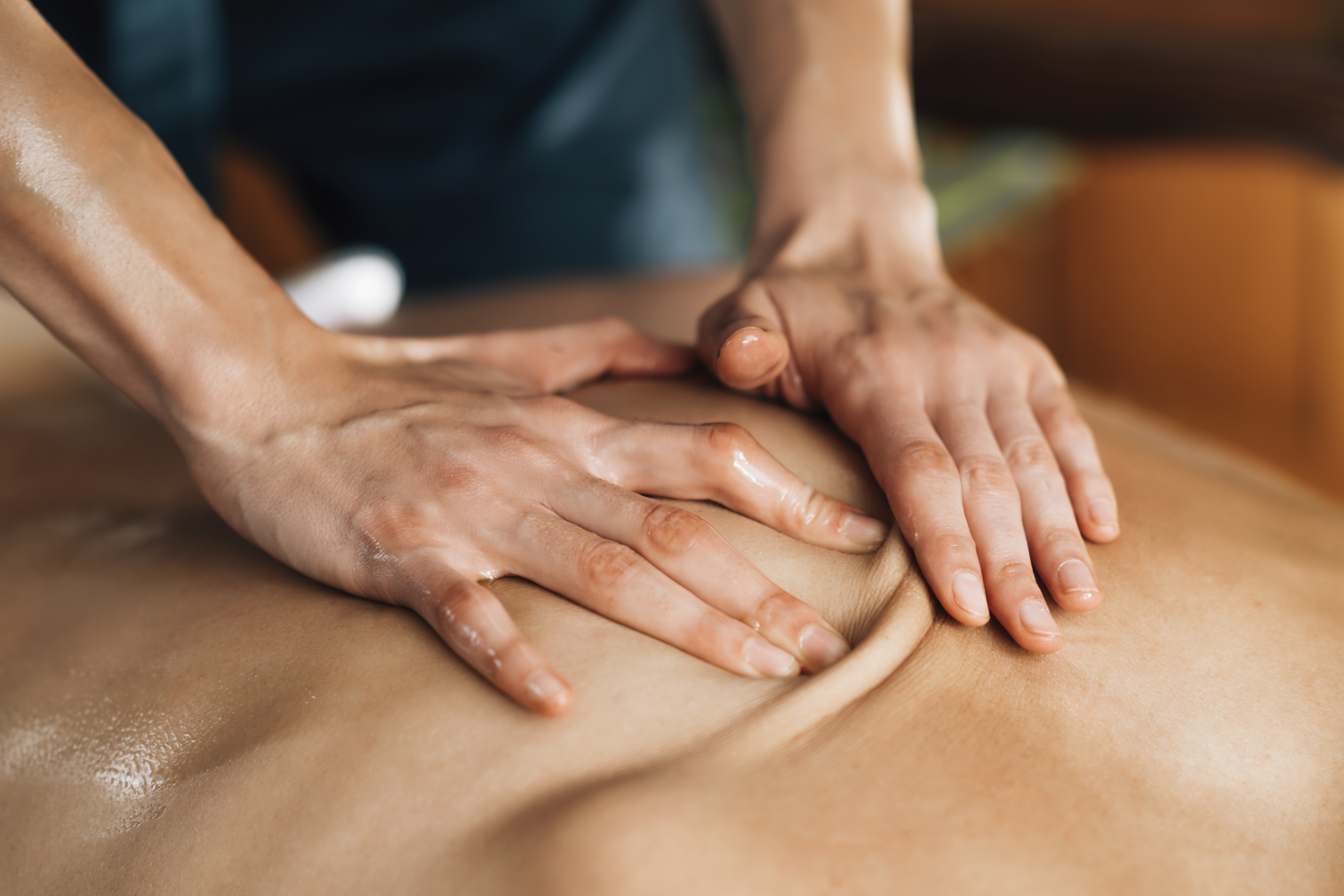 massage therapy on upper back